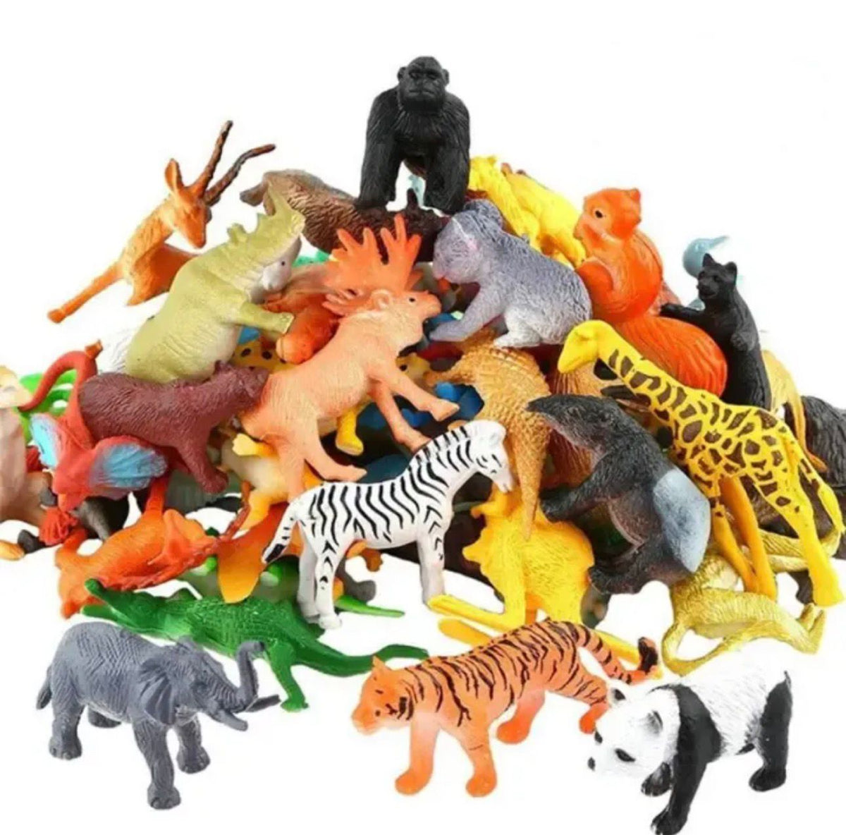 Animal Toy Set For Kids Small Rubber